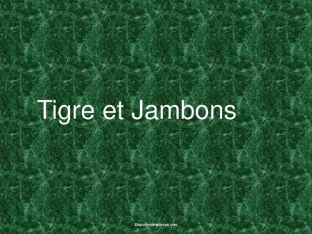 Tigre et Jambons.