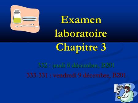 Examen laboratoire Chapitre 3