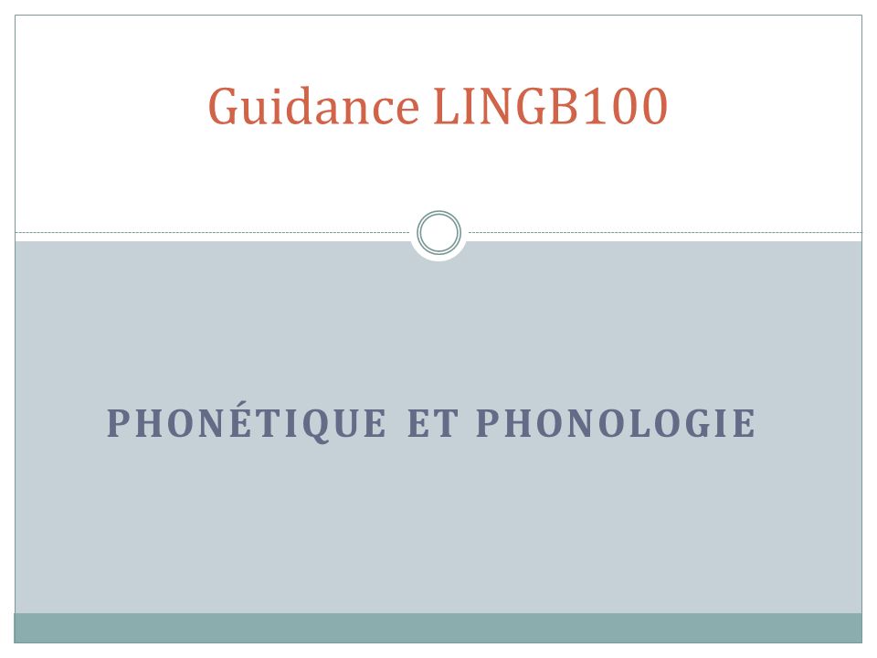 Difference entre phonetique et phonologie