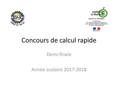 Concours de calcul rapide