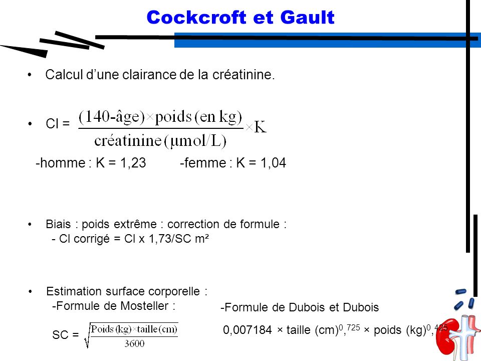 Calculateur mdrd