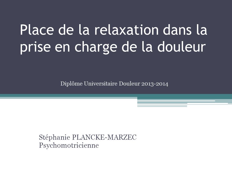 Régénération – Techniques de relaxation: Relaxation neuromusculaire  progressive »