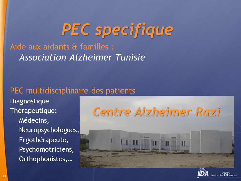 Centre Alzheimer Razi PEC specifique