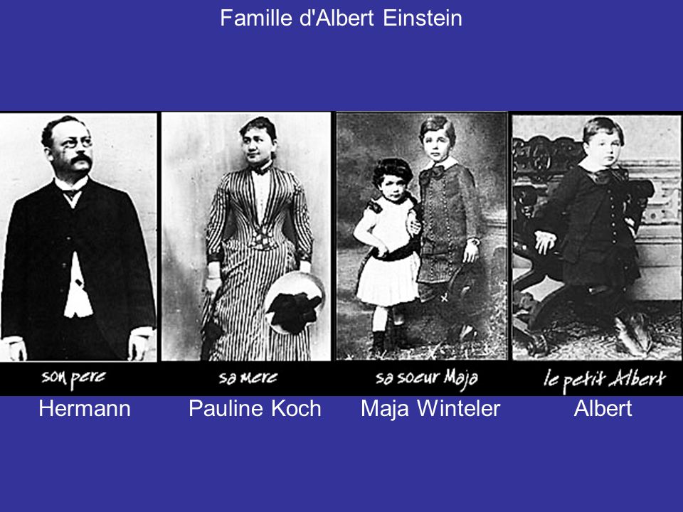 Résultat de recherche d'images pour "image de la famille de Albert Einstein"