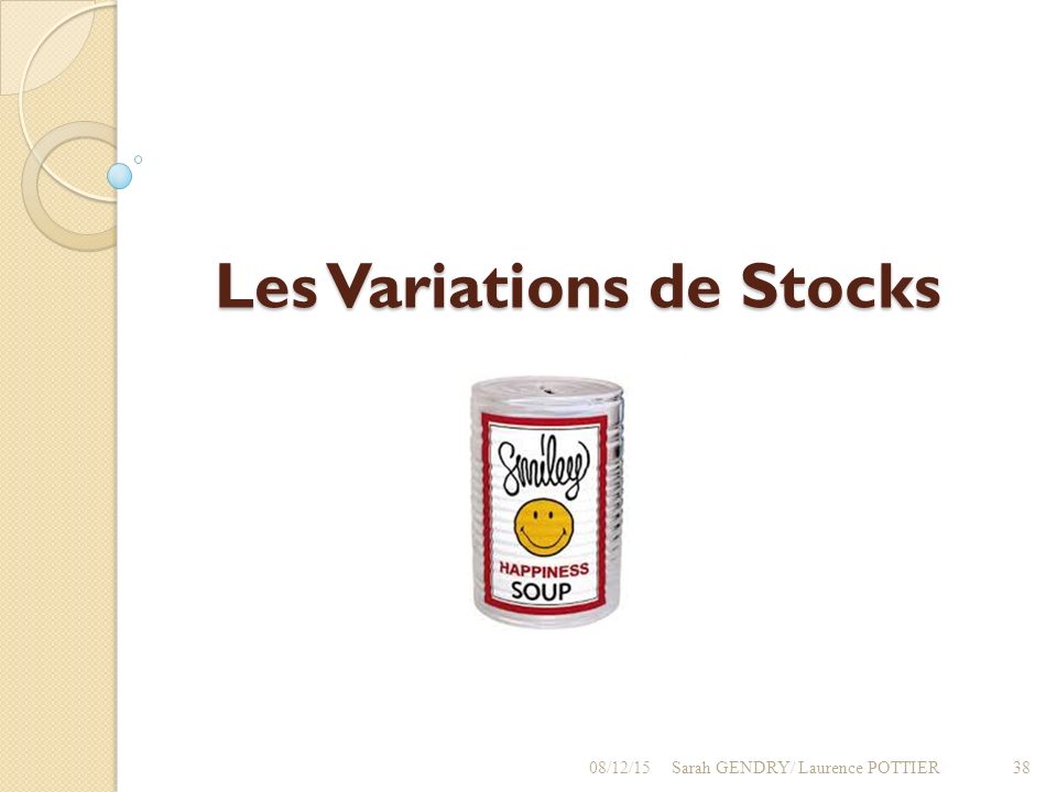 Les Variations de Stocks