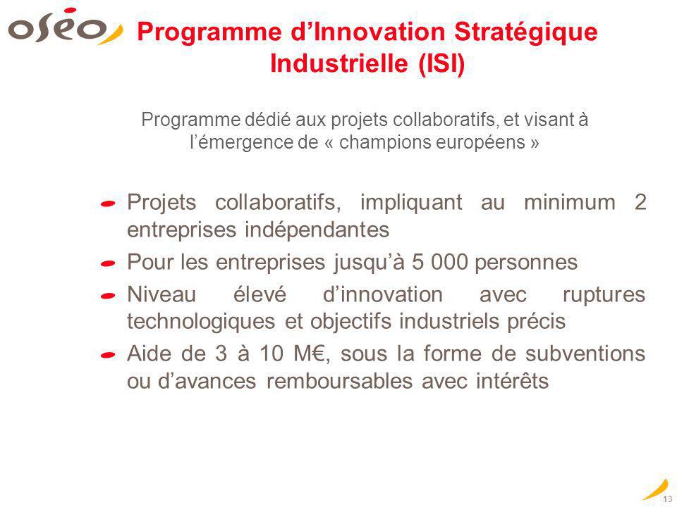 Programme d’Innovation Stratégique Industrielle (ISI)