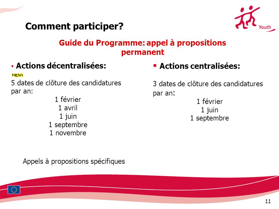 Guide du Programme: appel à propositions permanent