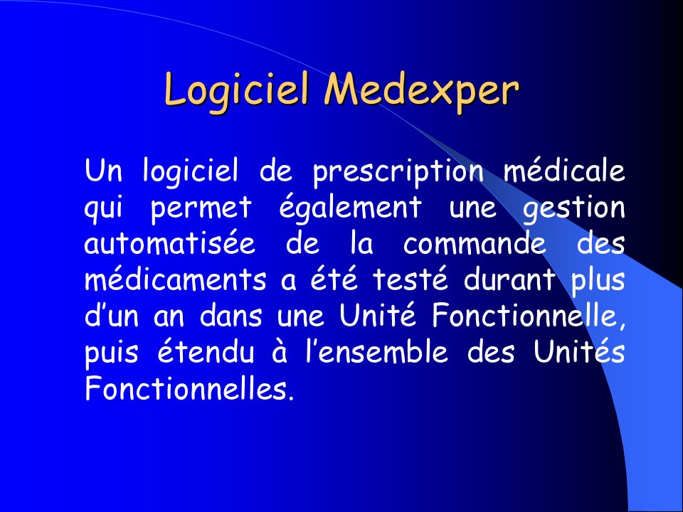 Logiciel Medexper