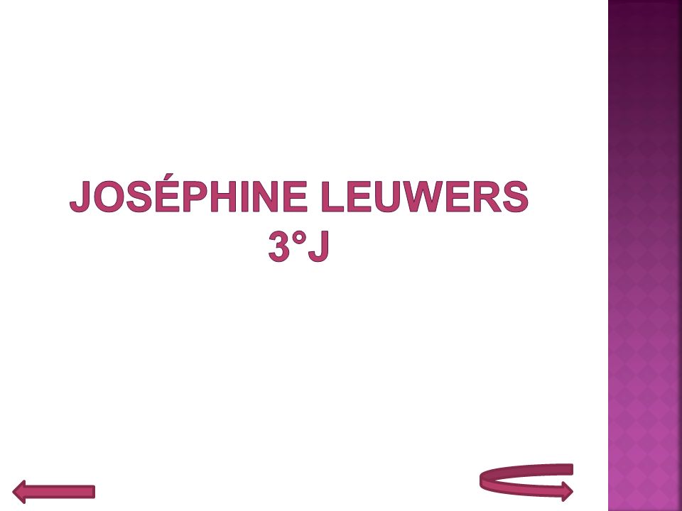 Joséphine Leuwers 3°J