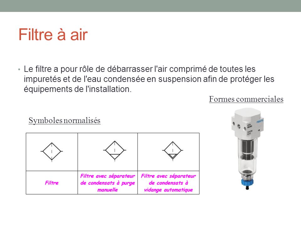 La préparation de l'air comprimé : la régulation - Le Maître Papetier