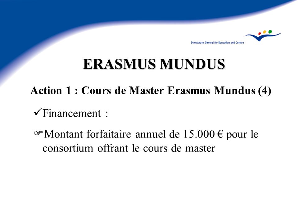 Action 1 : Cours de Master Erasmus Mundus (4)