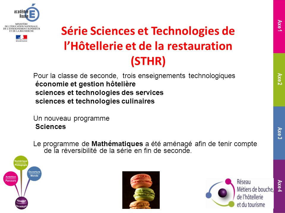 Série Sciences et Technologies de l’Hôtellerie et de la restauration (STHR)