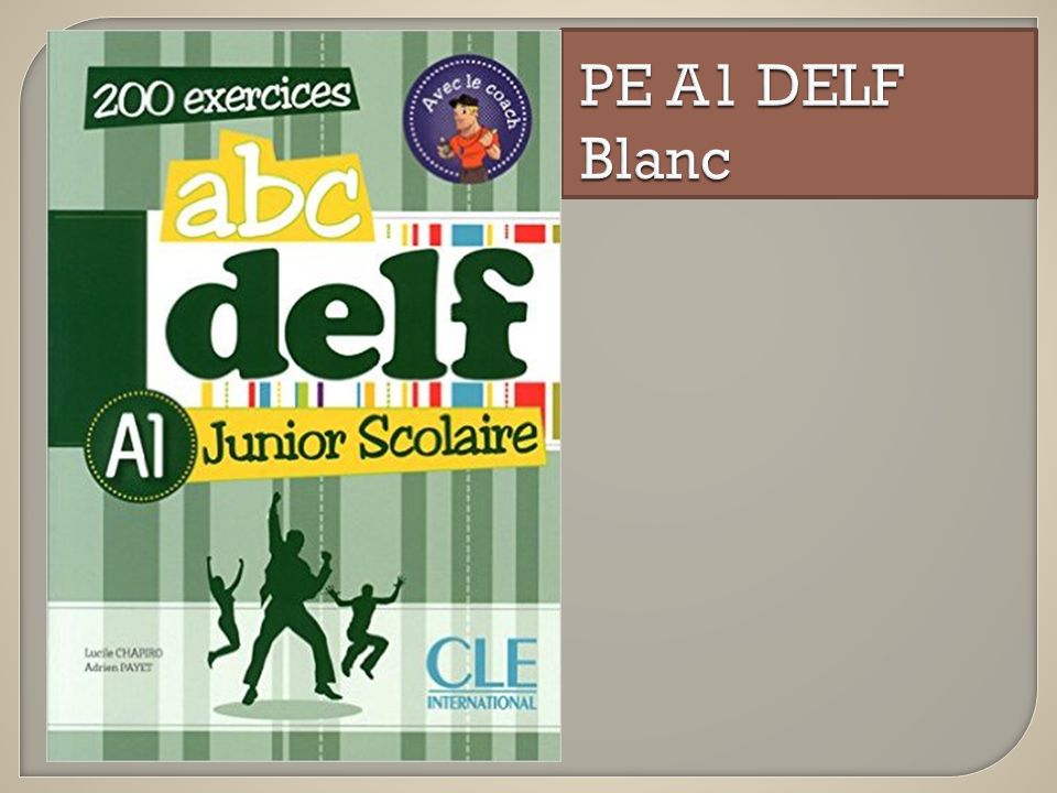 PE A1 DELF Blanc