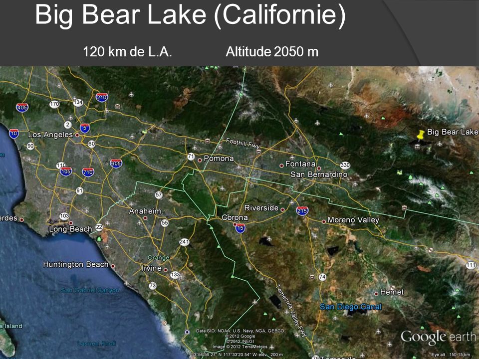 Big Bear Lake (Californie) 120 km de L.A. Altitude 2050 m