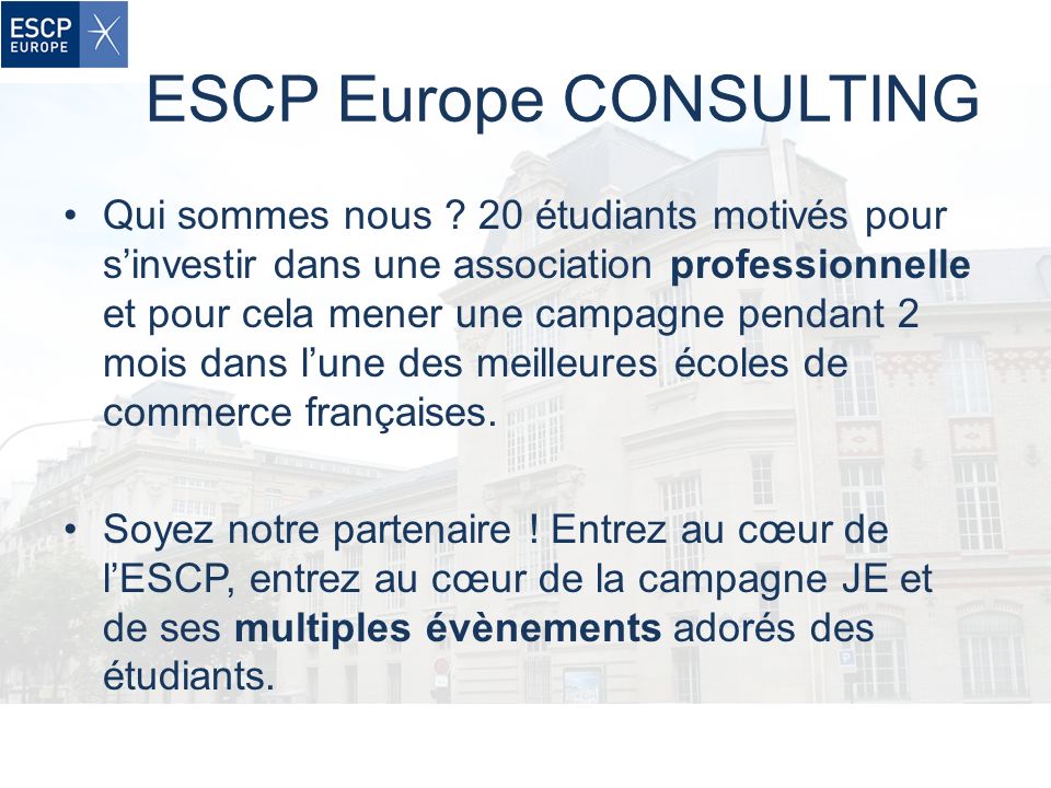ESCP Europe CONSULTING