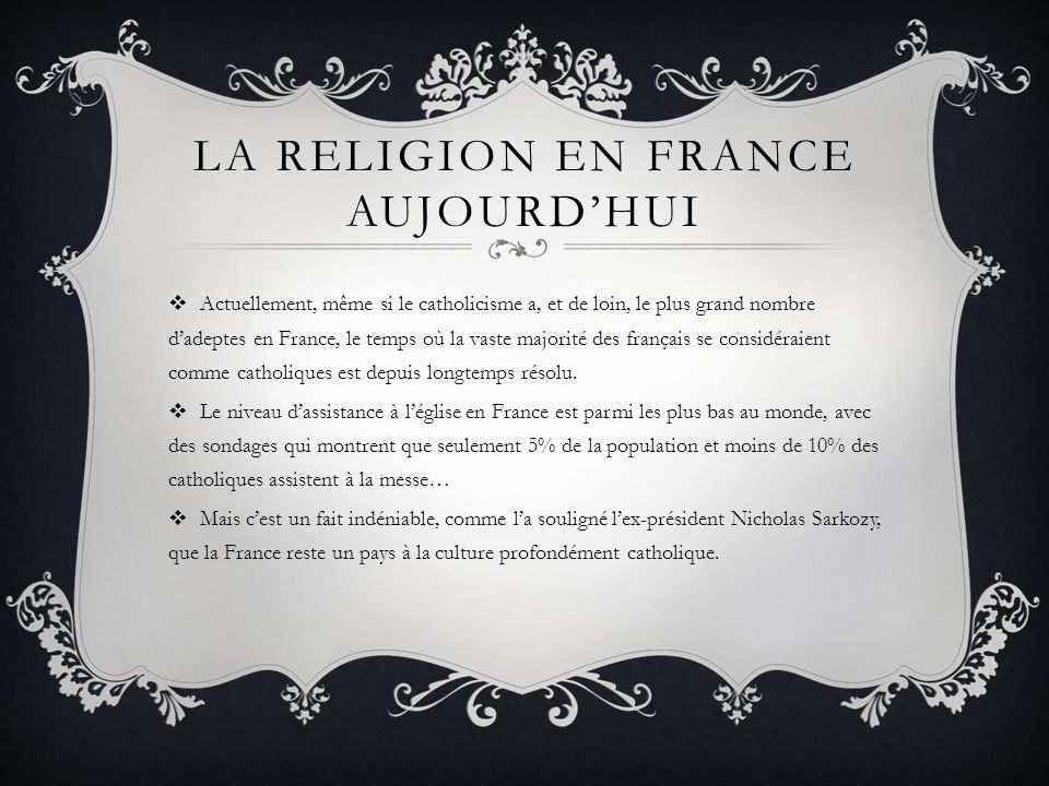 La religion en France aujourd’hui