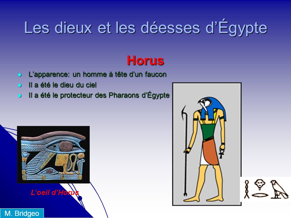 Les dieux et les déesses d’Égypte