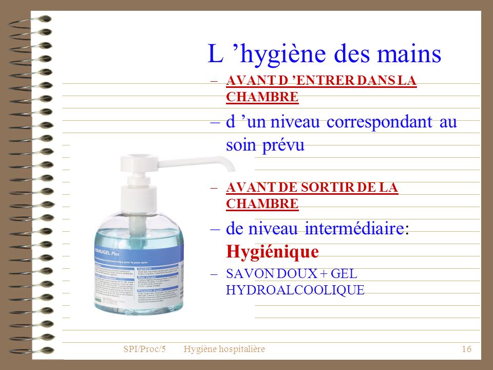 SPI/Proc/5 Hygiène hospitalière