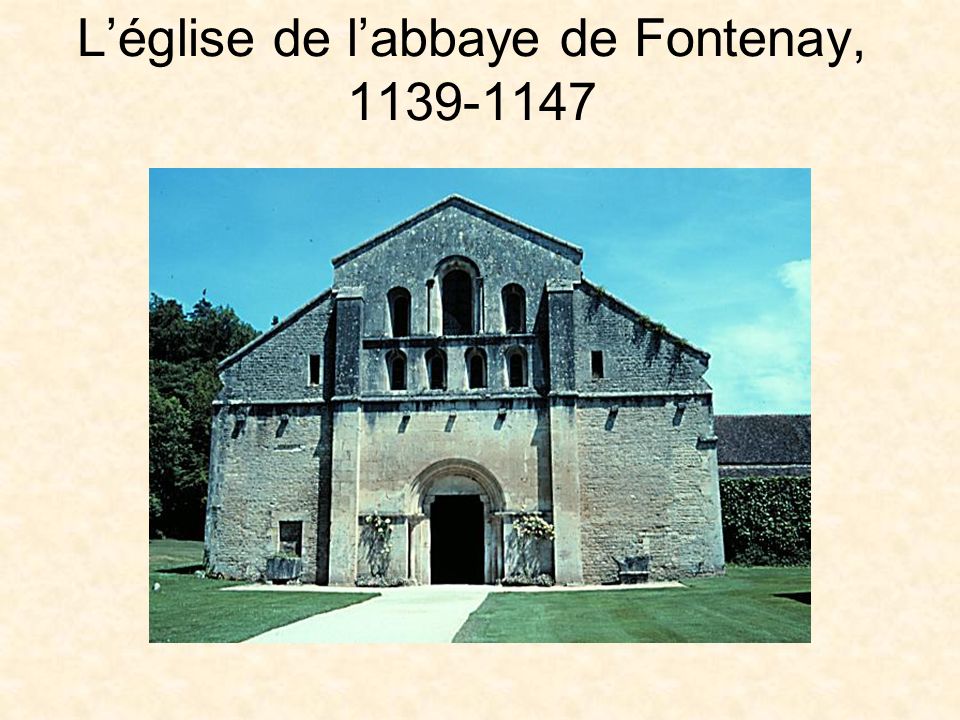 L’église de l’abbaye de Fontenay,