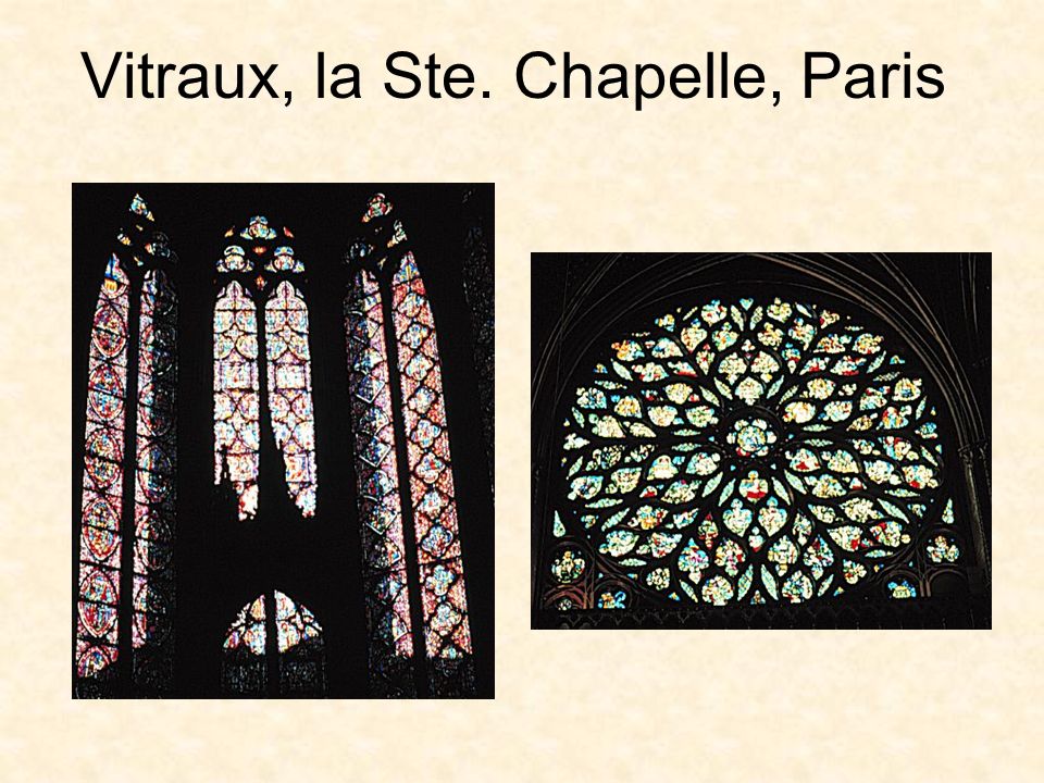 Vitraux, la Ste. Chapelle, Paris