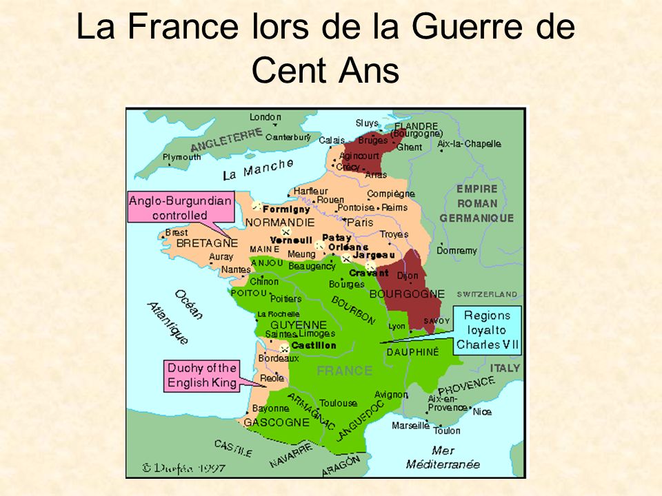 La France lors de la Guerre de Cent Ans