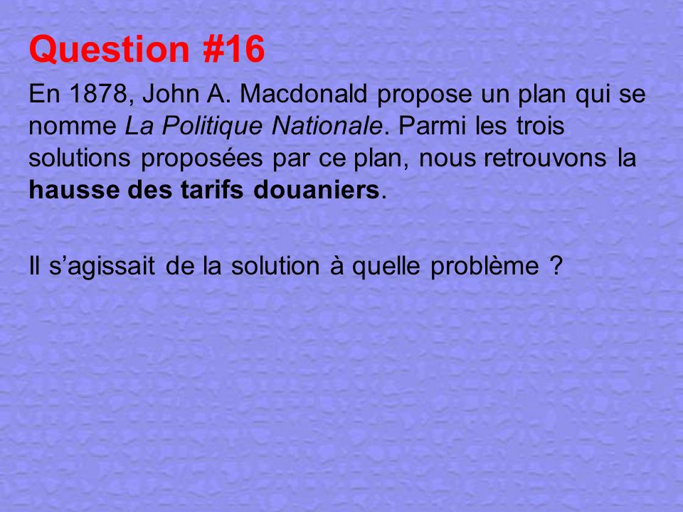 Question #16