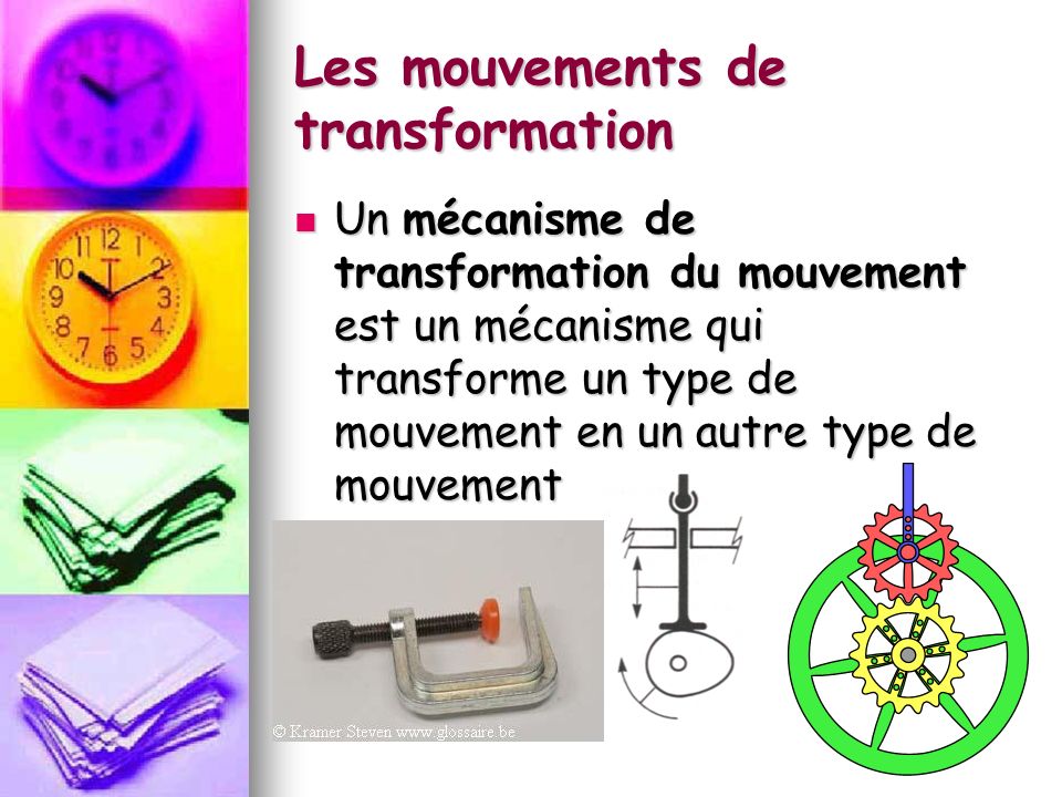 Les mouvements de transformation