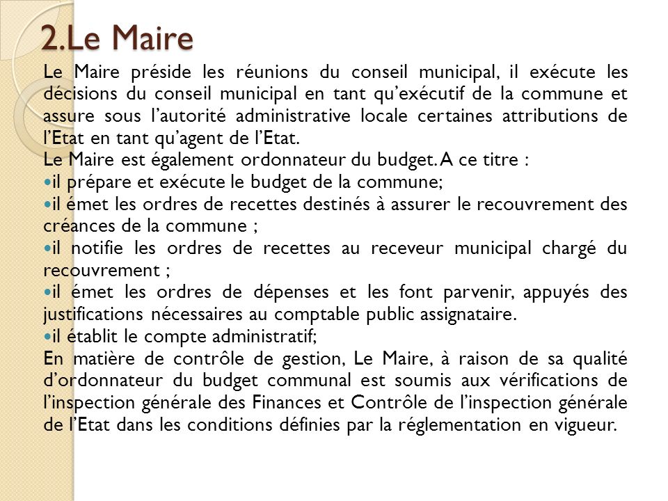 2.Le Maire