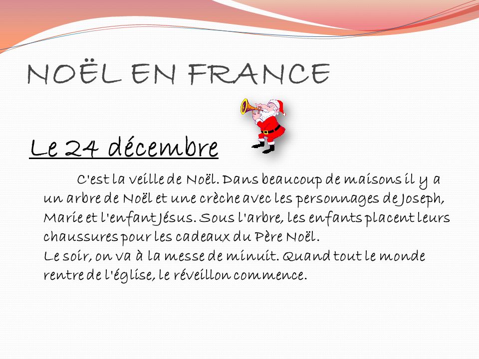 NOËL EN FRANCE Le 24 décembre