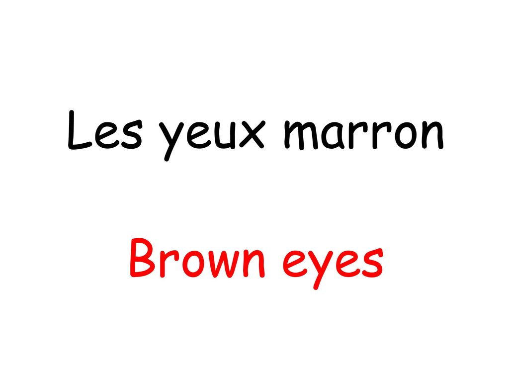 Les yeux marron Brown eyes