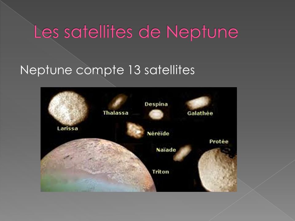 Les satellites de Neptune