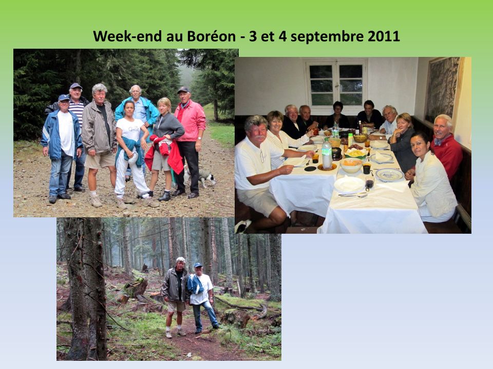 Week-end au Boréon - 3 et 4 septembre 2011