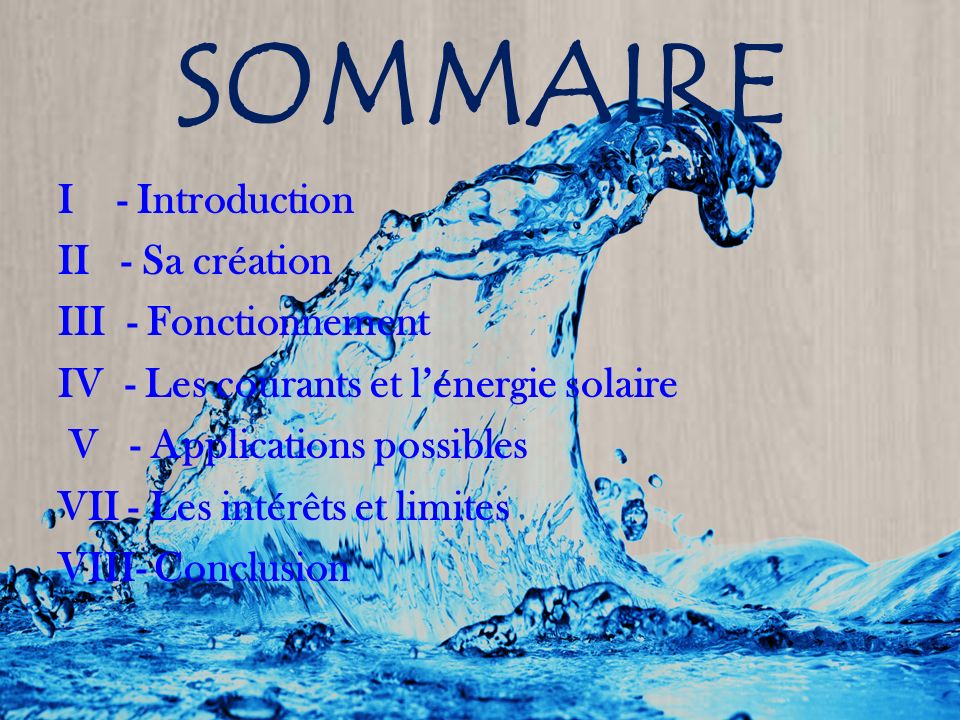 SOMMAIRE