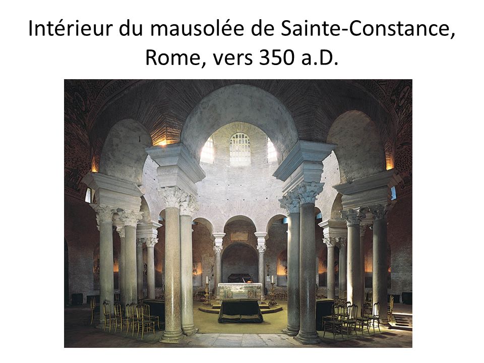 Intérieur du mausolée de Sainte-Constance, Rome, vers 350 a.D.