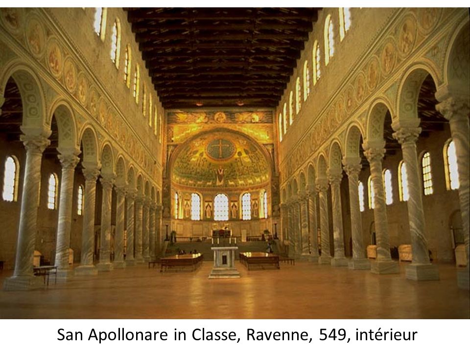 San Apollonare in Classe, Ravenne, 549, intérieur