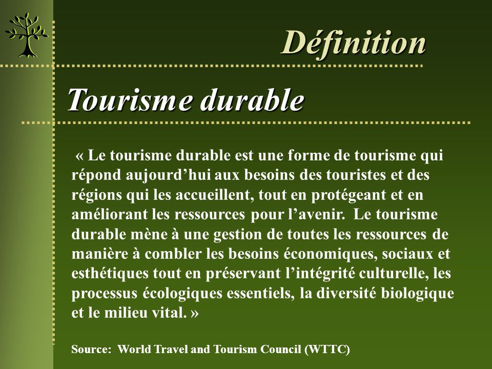 Le Tourisme Durable Et L Ecotourisme Ppt Telecharger