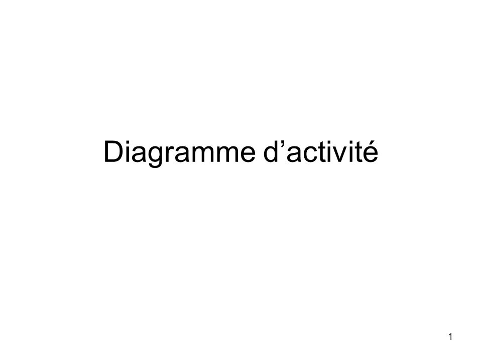 Diagramme d’activité