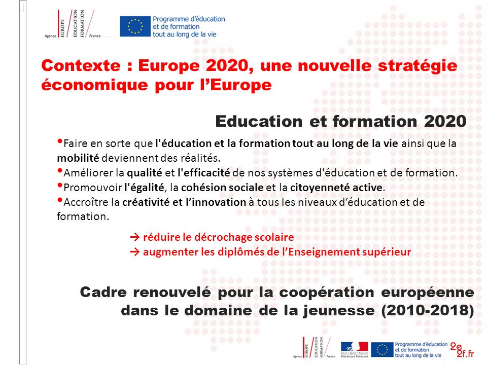 Education et formation 2020