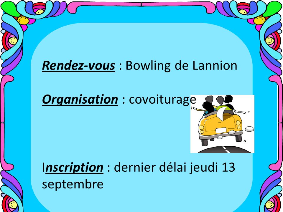 Rendez-vous : Bowling de Lannion