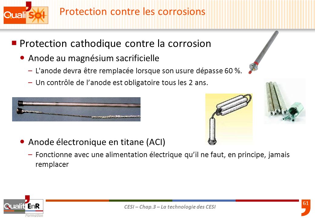 Protection contre les corrosions