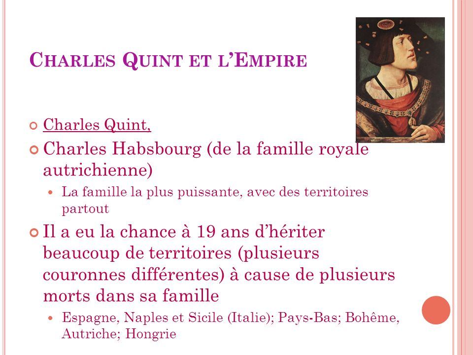 Charles Quint et l’Empire