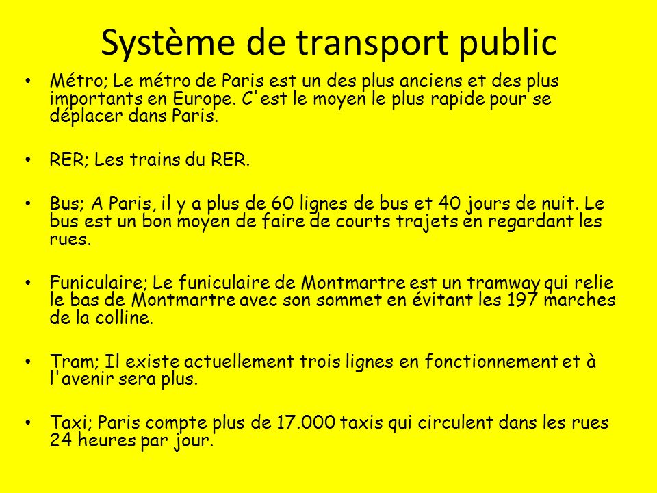 Système de transport public