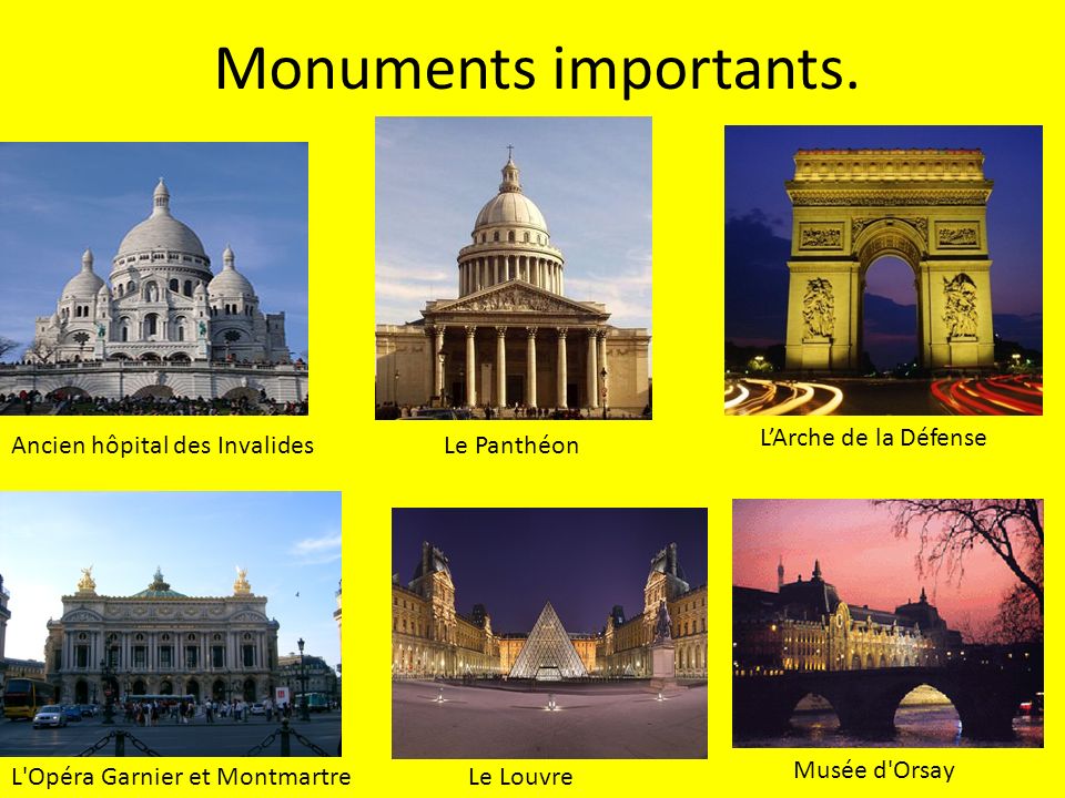 Monuments importants. L’Arche de la Défense