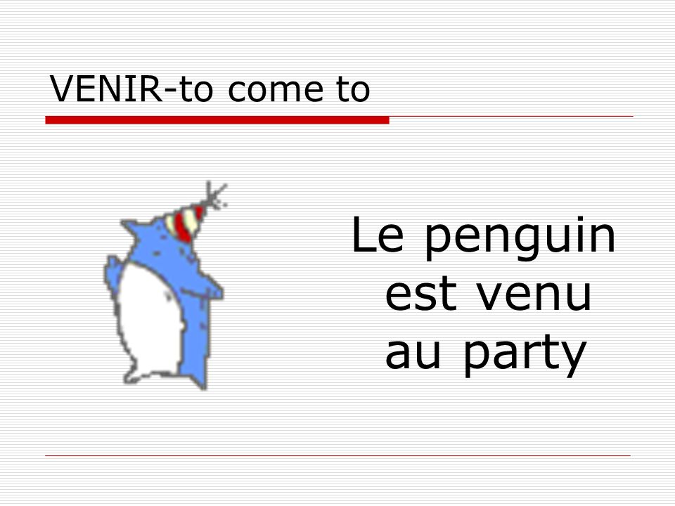 Le penguin est venu au party