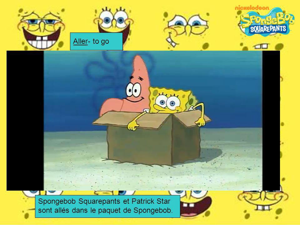 Aller- to go Spongebob Squarepants et Patrick Star sont allés dans le paquet de Spongebob.