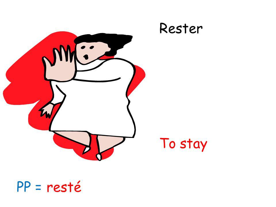 Rester To stay PP = resté