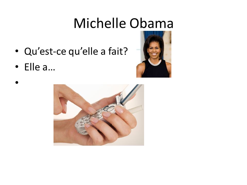 Michelle Obama Qu’est-ce qu’elle a fait Elle a…