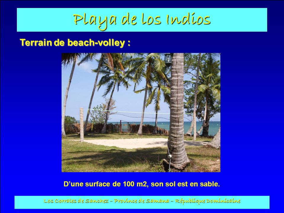 Terrain de beach-volley :
