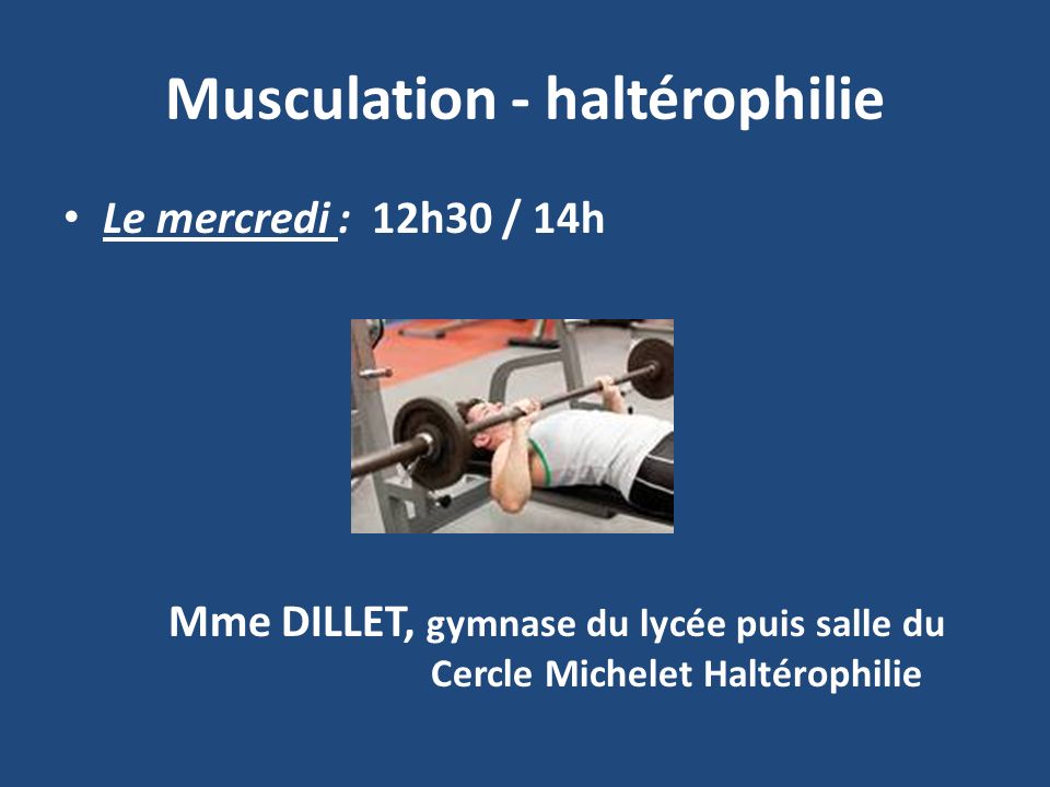 Musculation - haltérophilie