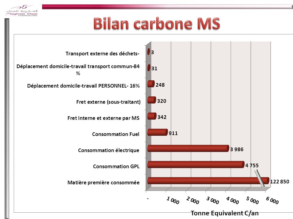 Bilan carbone MS Paris Le 25/06/2010 Tonne Equivalent C/an
